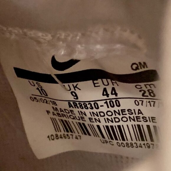 Rare 2018 Nike Blazer Sneakers Royal QS Triple White Mid Men\'s Size 10